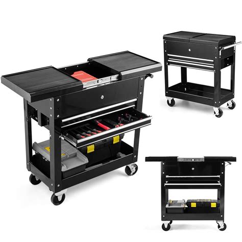 wheeled metal tool boxes|tool box organizer on wheels.